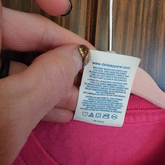Delta Girls Pink Tshirt - Picture 6 of 8